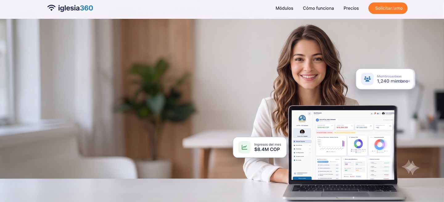 iglesia360 dashboard